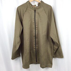 Scent-Lok Liner Jacket Men's Size XL Hunting Olive Green Full Zip Base Layer